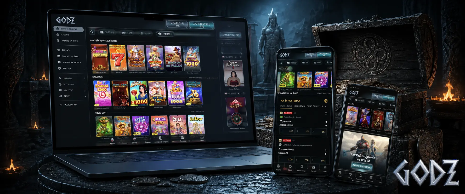 Gry dostępne w Godz Casino